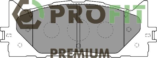 Profit 5005-2014 Front disc brake pads, set 50052014