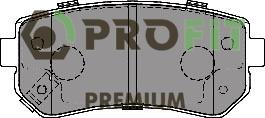 Profit 5005-1956 Rear disc brake pads, set 50051956