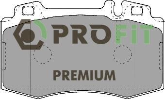 Profit 5005-1426 Front disc brake pads, set 50051426