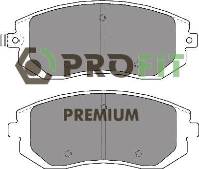 Profit 5005-1639 Front disc brake pads, set 50051639