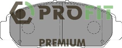 Profit 5005-1669 Front disc brake pads, set 50051669