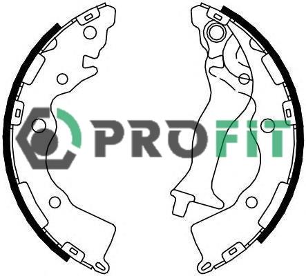 Profit 5001-4086 Brake shoe set 50014086