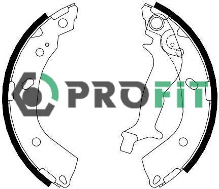 Profit 5001-4083 Brake shoe set 50014083