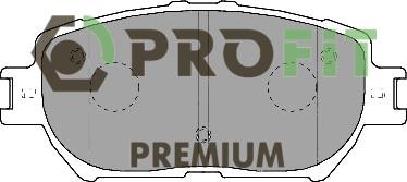 Profit 5005-1620 Front disc brake pads, set 50051620