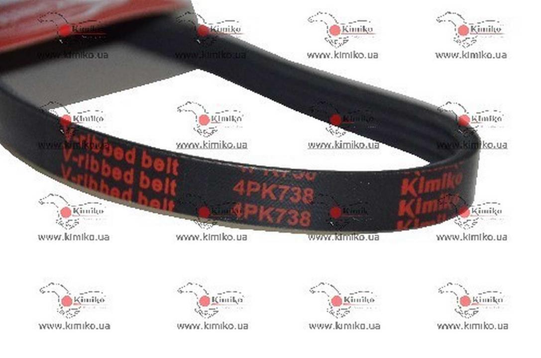 Kimiko 4PK738-KM V-ribbed belt 4PK738 4PK738KM