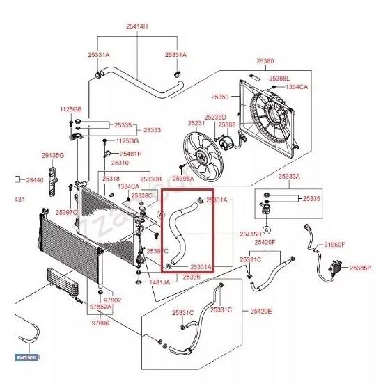 Refrigerant pipe Hyundai&#x2F;Kia 25415 3L200