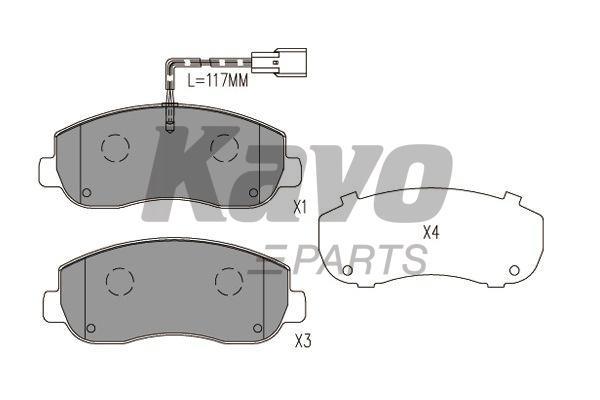 Kavo parts BP6635 Brake Pad Set, disc brake BP6635