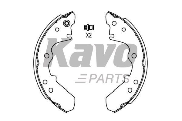 Kavo parts KBS3902 Brake shoe set KBS3902