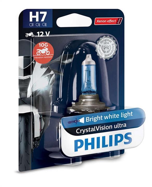 Philips 12972CVUBW Halogen lamp Philips Crystalvision Ultra Moto 12V H7 55W 12972CVUBW