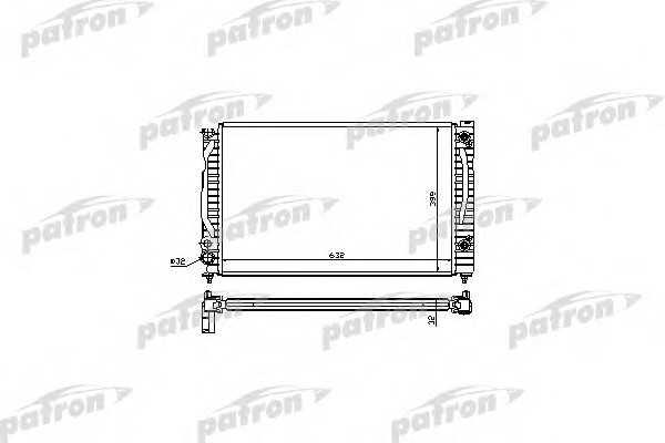 Patron PRS3018 Radiator, engine cooling PRS3018