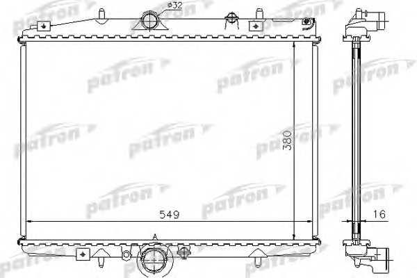 Patron PRS3412 Radiator, engine cooling PRS3412