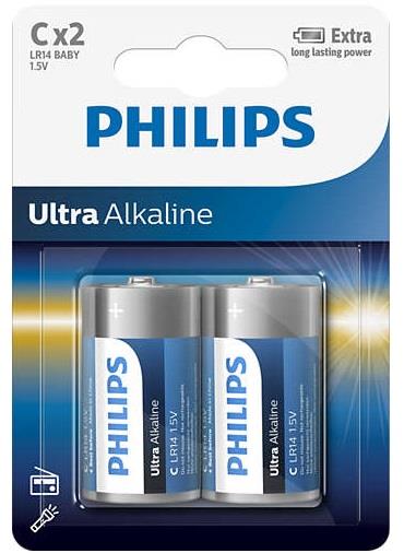 Philips LR14E2B/10 Battery Ultra Alkaline C, 1,5V LR14E2B10