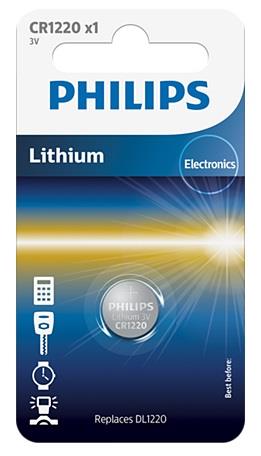 Philips CR1220/00B Battery Minicells 3V CR122000B