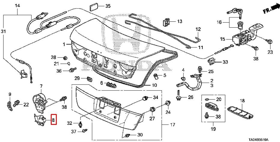 Buy Honda 74852-TA0-901 at a low price in United Arab Emirates!