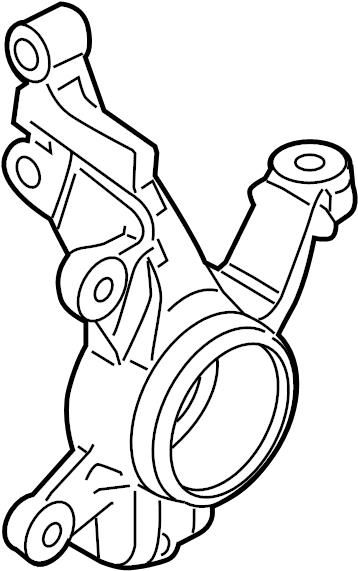 D65133031A Mazda KNUCKLE(L),STEERING