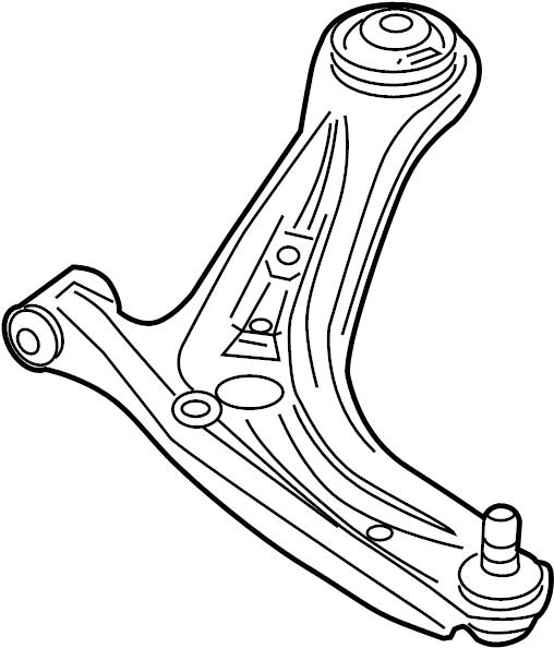 Mazda D651-34-350E Suspension arm front lower left D65134350E