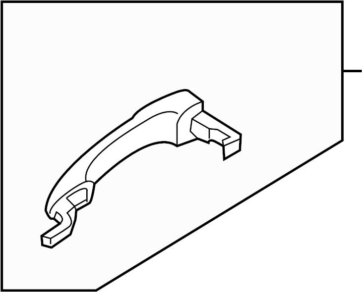 GS1F59410K85 Mazda HANDLE(L),OUTER