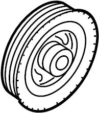 ZJ3811400 Mazda Pulley crankshaft