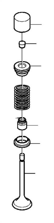 Exhaust valves Mazda: ZY0112121B Mazda Exhaust valve