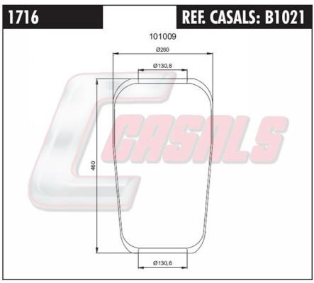 Casals B1021 Boot, air suspension B1021