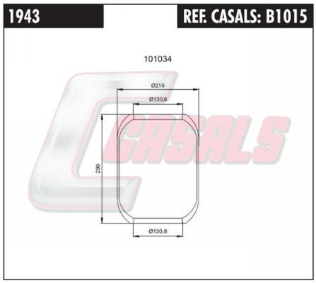 Casals B1015 Boot, air suspension B1015