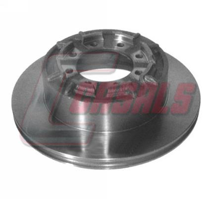 Casals 55125 Rear brake disc, non-ventilated 55125