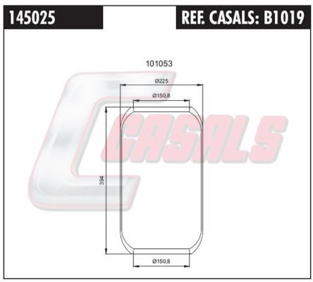 Casals B1019 Boot, air suspension B1019