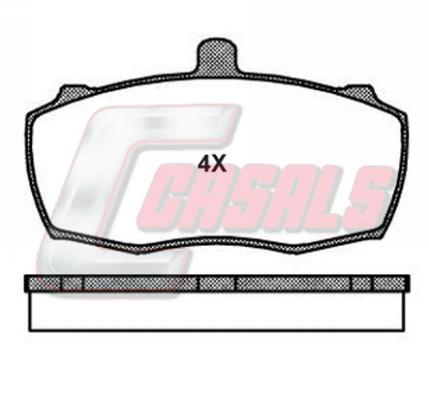 Casals BKM836 Brake Pad Set, disc brake BKM836