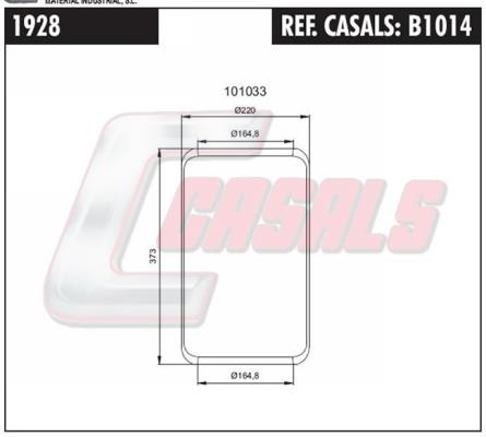 Casals B1014 Boot, air suspension B1014