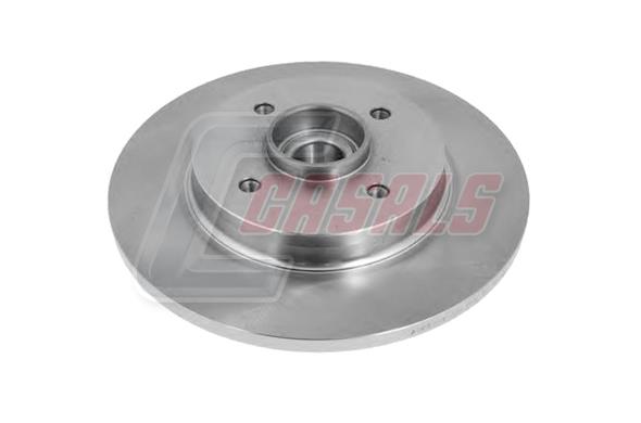 Casals 55570 Rear brake disc, non-ventilated 55570