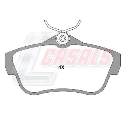 Casals BKM578 Brake Pad Set, disc brake BKM578