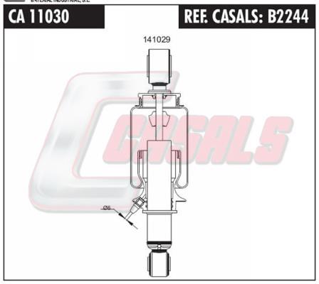 Casals B2244 Cab shock absorber B2244
