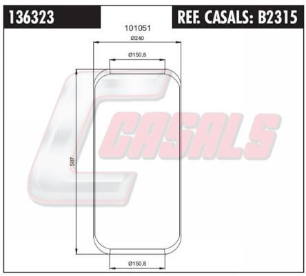 Casals B2315 Boot, air suspension B2315