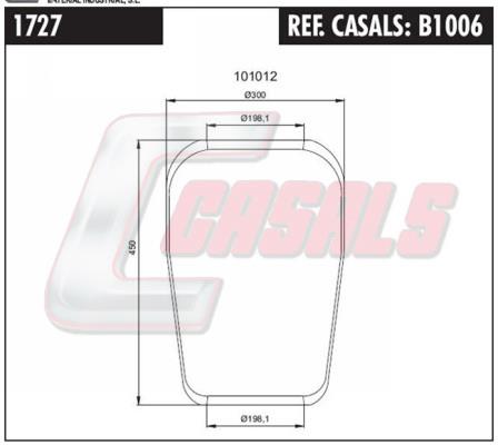 Casals B1006 Boot, air suspension B1006
