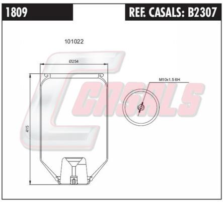 Casals B2307 Boot, air suspension B2307