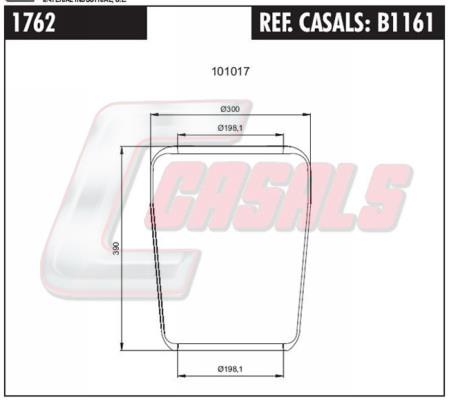 Casals B1161 Boot, air suspension B1161