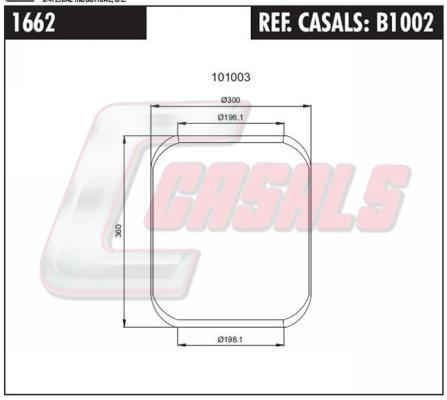 Casals B1002 Boot, air suspension B1002