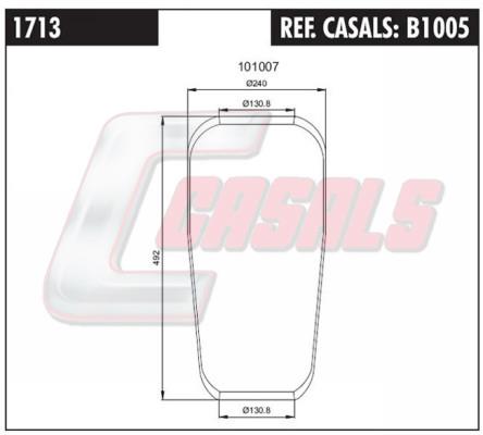Casals B1005 Boot, air suspension B1005