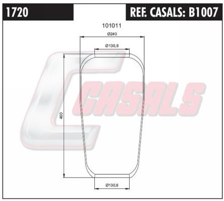 Casals B1007 Boot, air suspension B1007