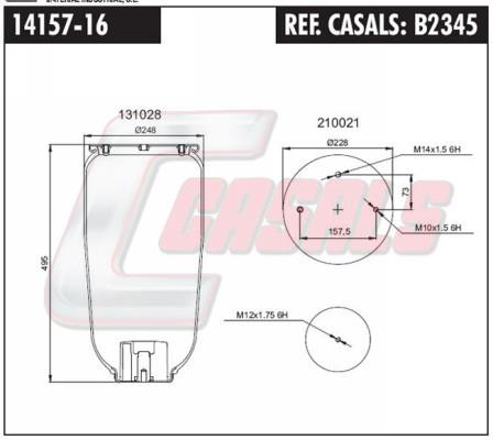 Casals B2345 Boot, air suspension B2345