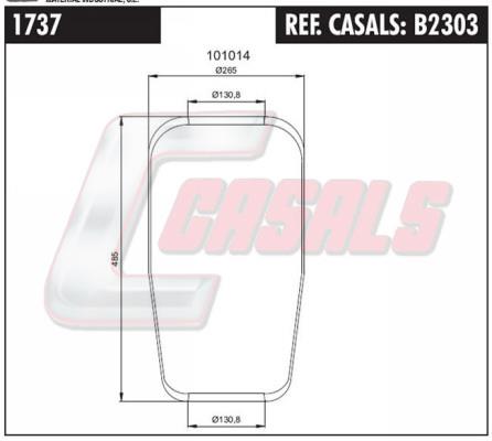 Casals B2303 Boot, air suspension B2303