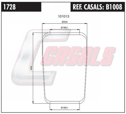 Casals B1008 Boot, air suspension B1008
