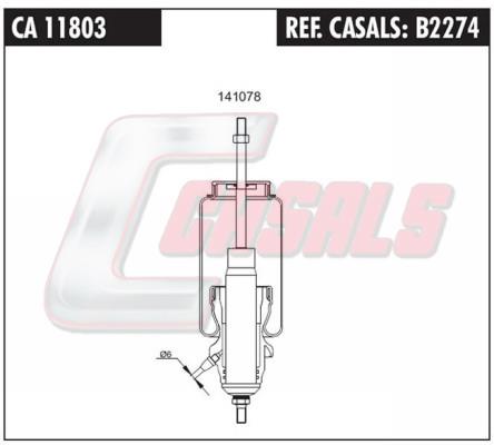 Casals B2274 Cab shock absorber B2274