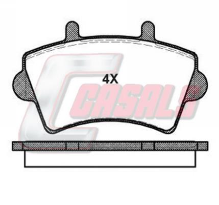 Casals BKM1452 Brake Pad Set, disc brake BKM1452