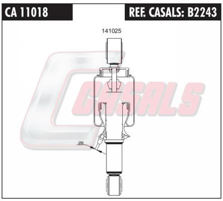 Casals B2243 Cab shock absorber B2243