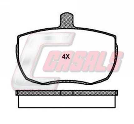 Casals BKM829 Brake Pad Set, disc brake BKM829