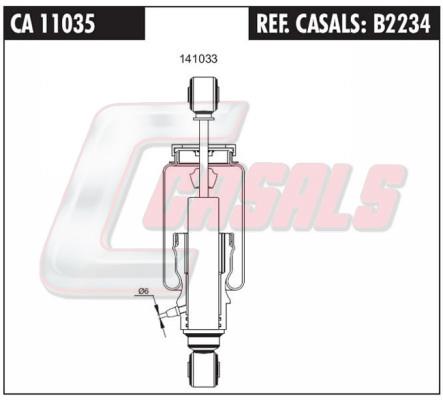 Casals B2234 Cab shock absorber B2234