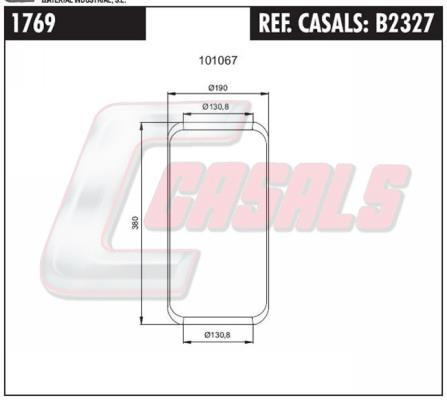 Casals B2327 Boot, air suspension B2327