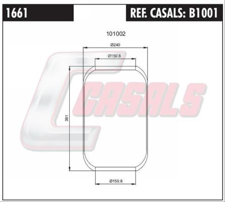 Casals B1001 Boot, air suspension B1001