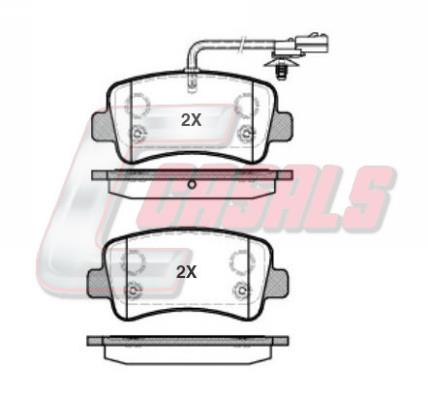 Casals BKM112 Brake Pad Set, disc brake BKM112